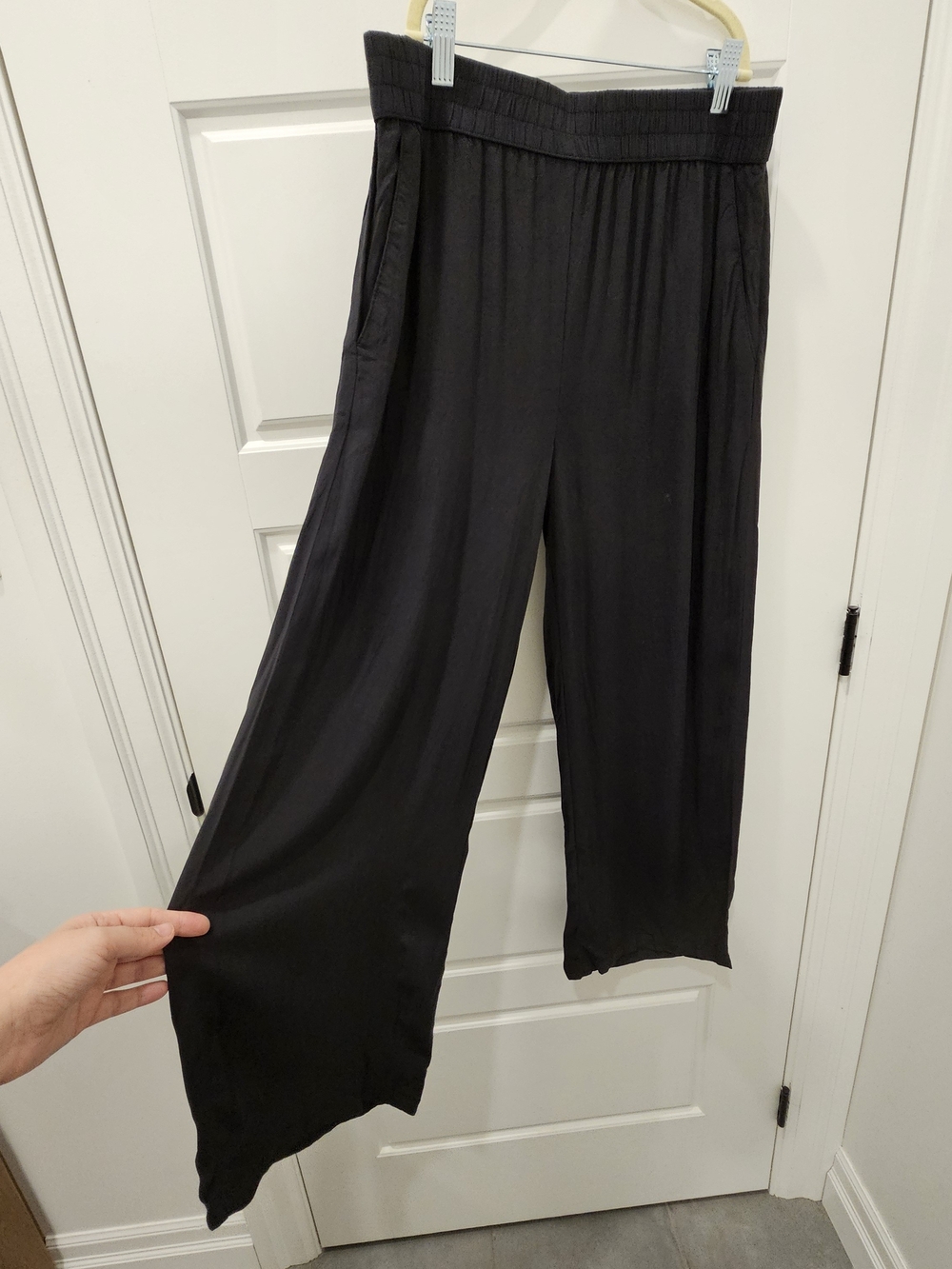 b.young Wide Leg Pants in Black -US 10 Like New